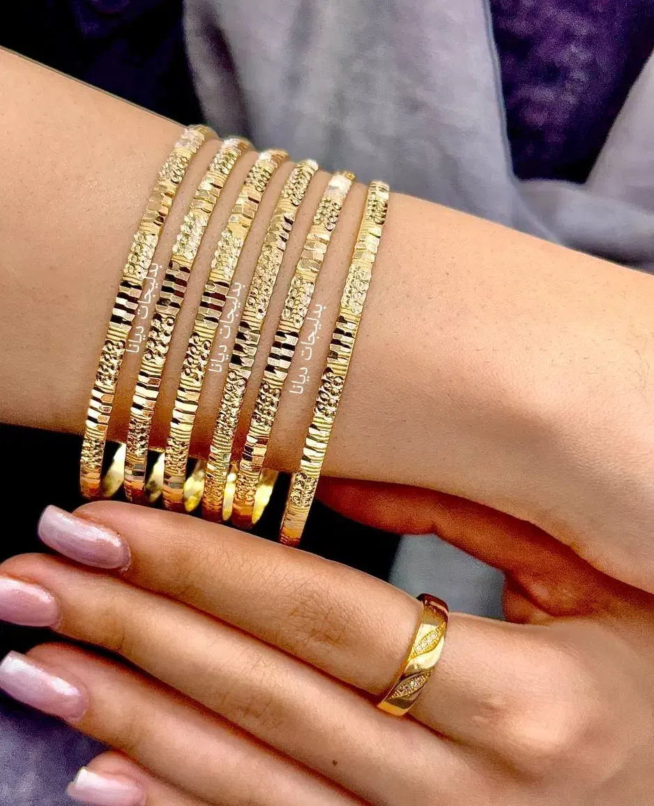 زیباترین النگوهای طلاروس طرح نازلین ضمانتی|بدلیجات|مشهد, بهشت|دیوار