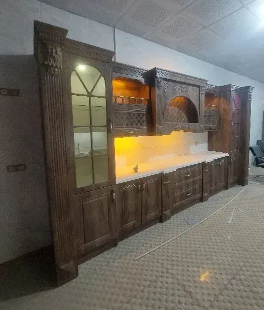 کابینت کامل با یراق امشب تا فردا|بوفه، ویترین، کنسول|کرمان, |دیوار