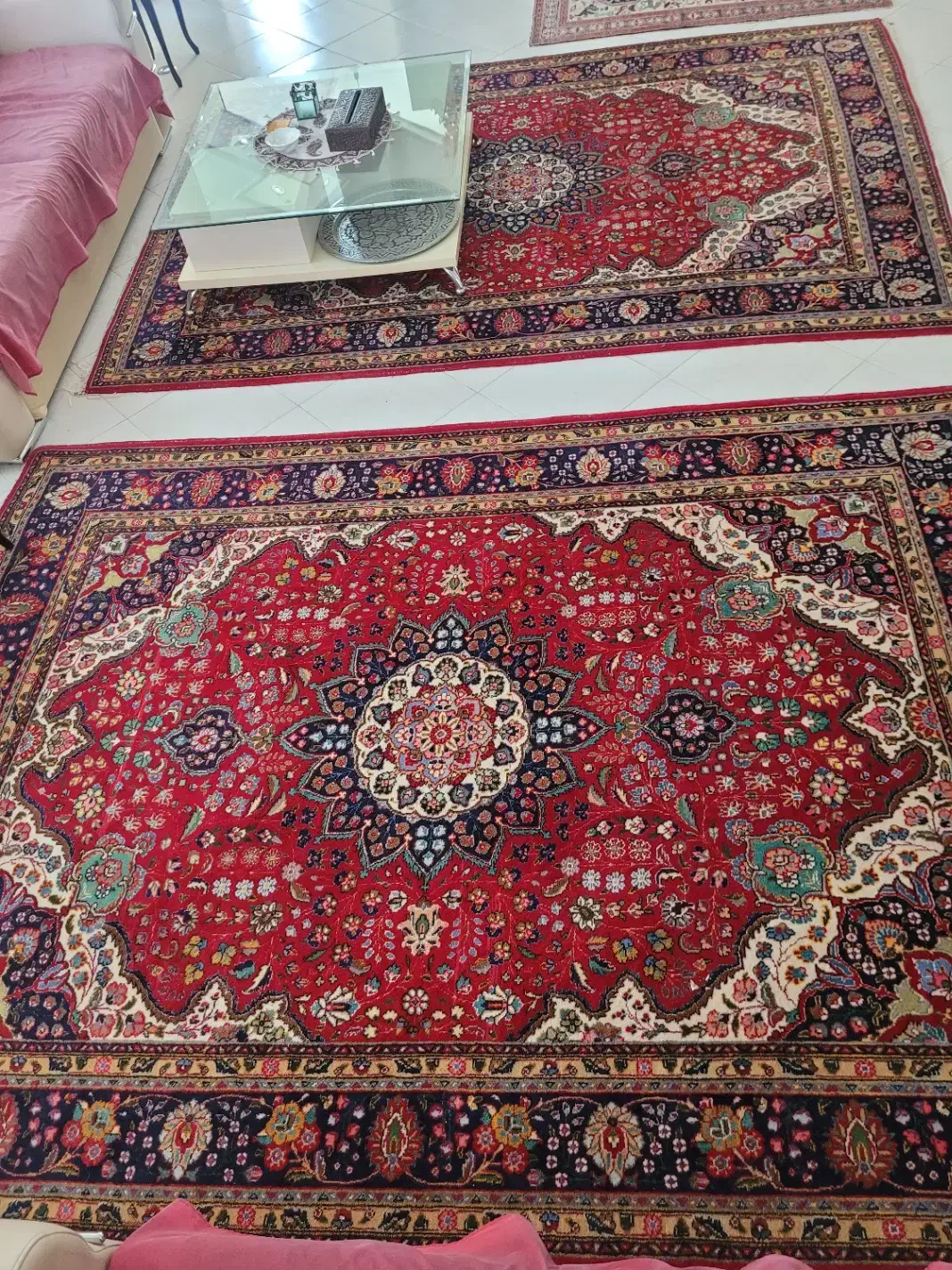 فرش دستبافت تبریز جفت ۶ متری|فرش|تبریز, |دیوار