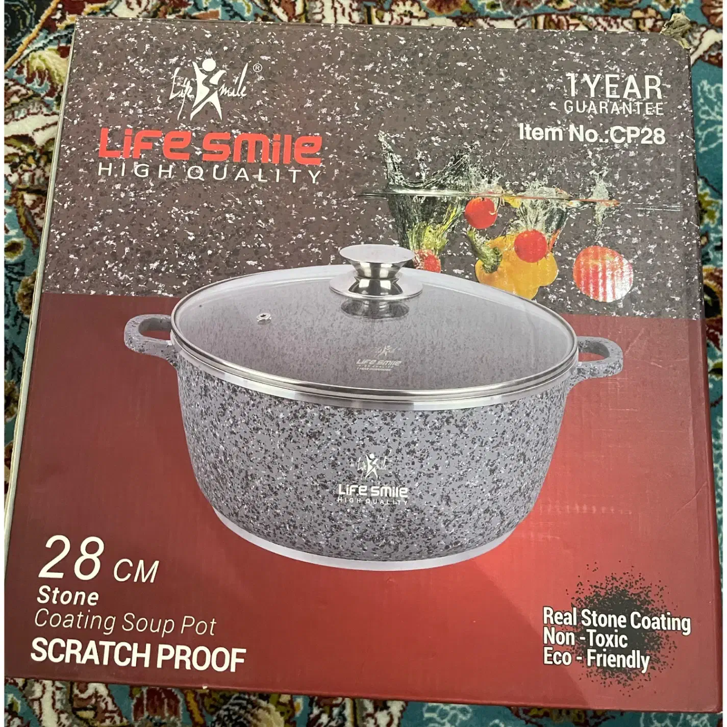 قابلمه گرانیت خارجی نو لایف اسمایل سایز۲۸|ظروف پختوپز|تهران, نیروی هوایی (پیروزی)|دیوار