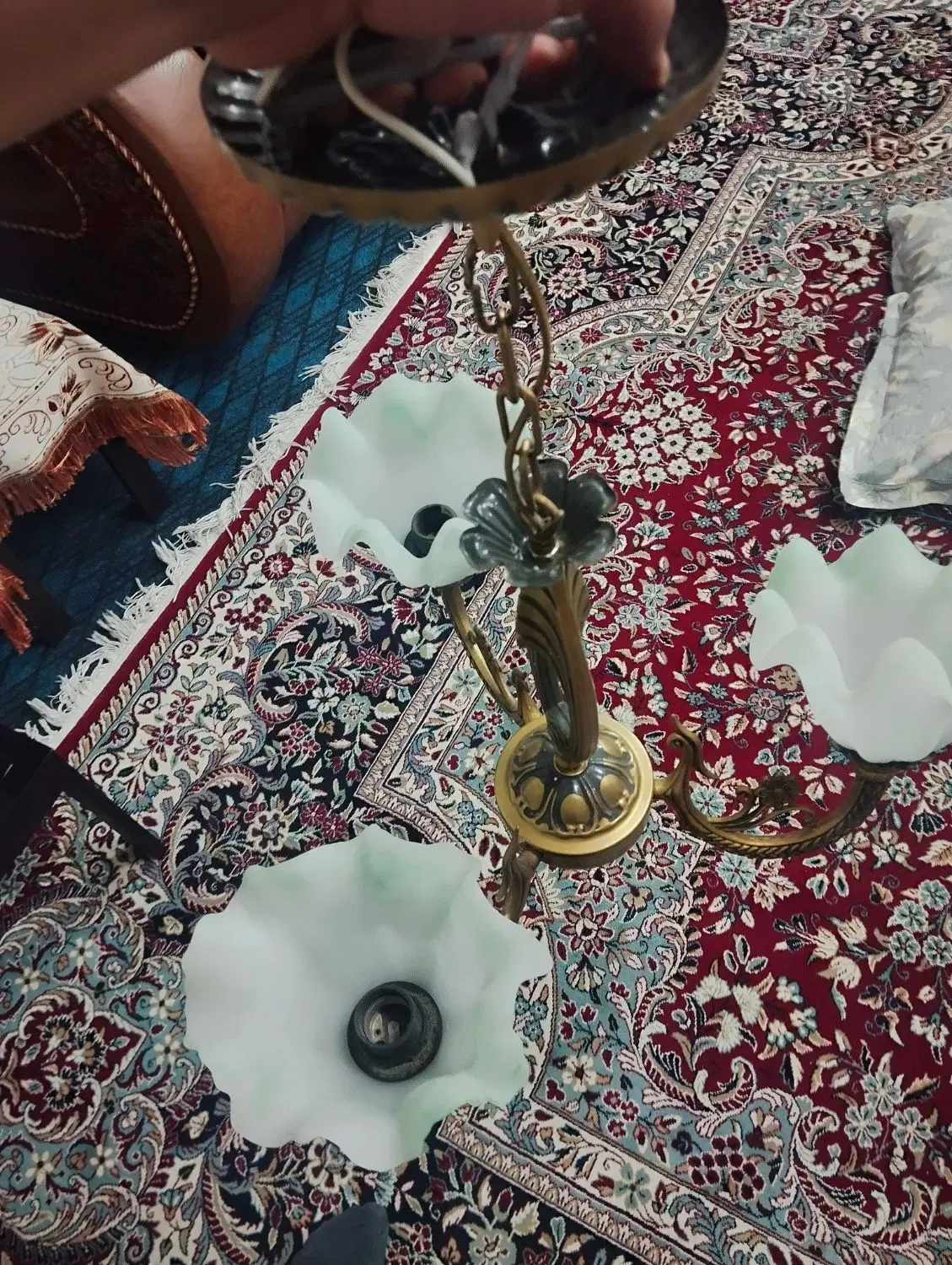 لوستر|لوستر و چراغ آویز|کرمان, |دیوار