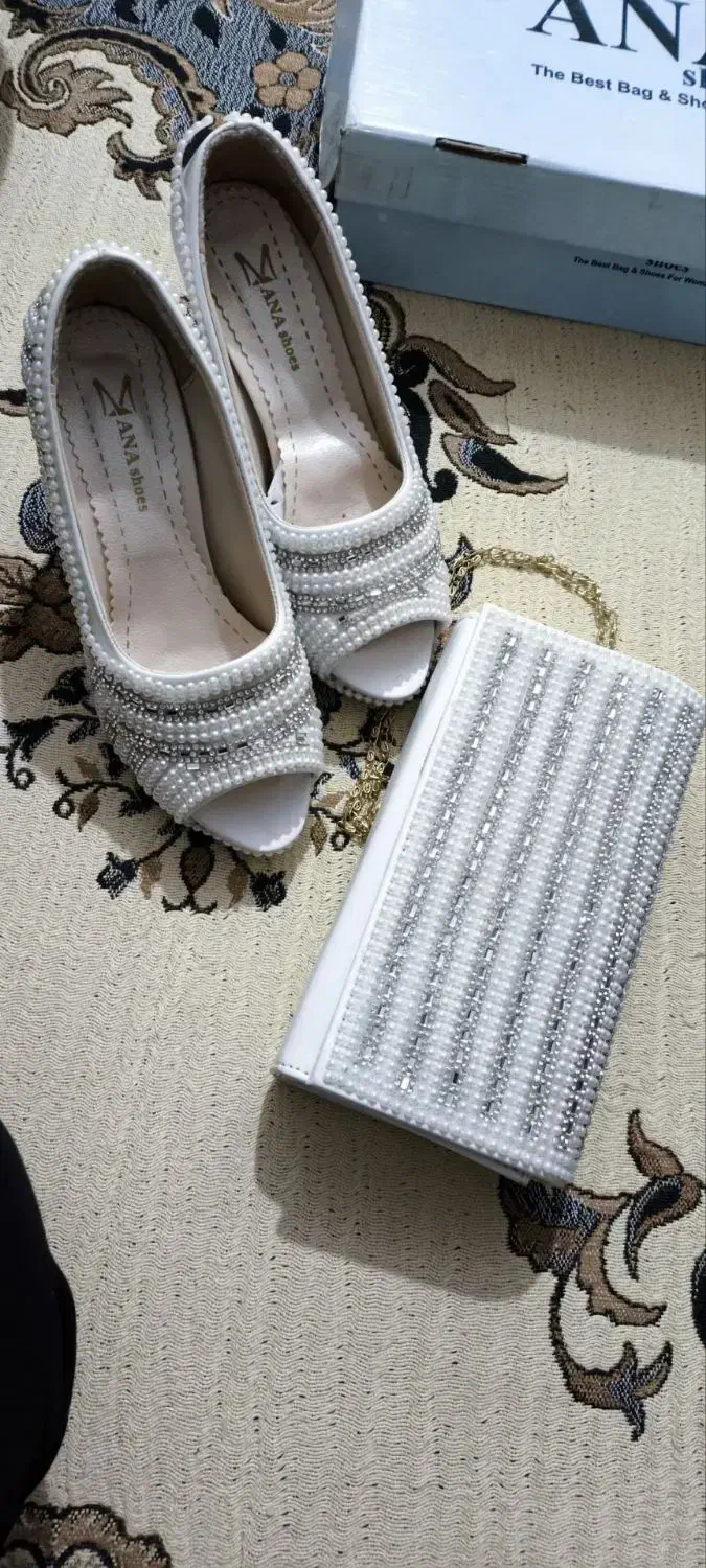 کیف و کفش ست مجلسی نونوسایز37|کیف، کفش، کمربند|بهارستان, |دیوار