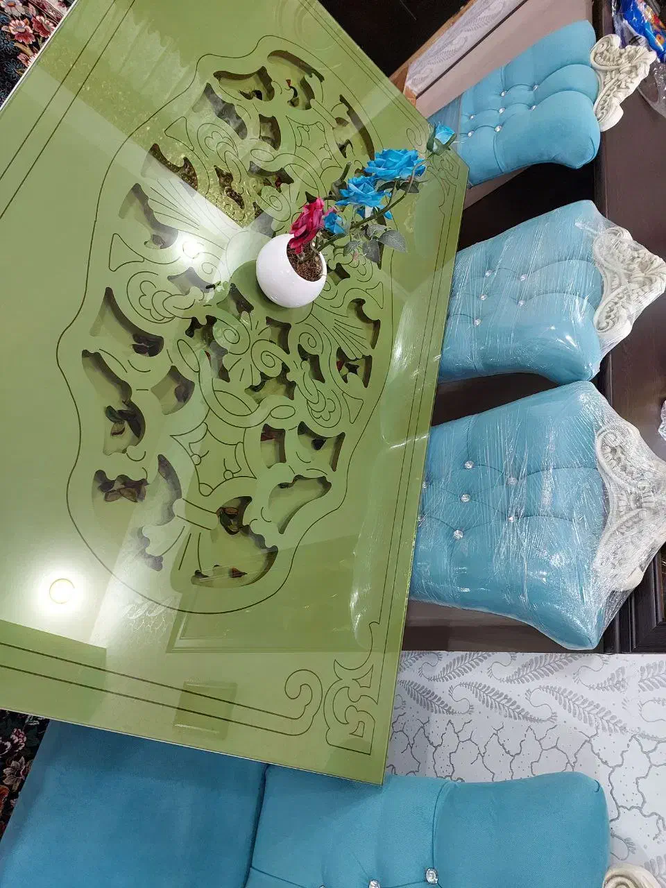 میز غذا خوری ۶ نفره|میز و صندلی غذاخوری|ضیابر, |دیوار