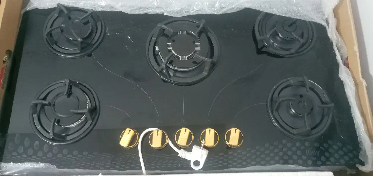 اجاق گاز شیشه ای پنج شعله|اجاق گاز و لوازم برقی پخت‌وپز|رشت, بیجارپس|دیوار