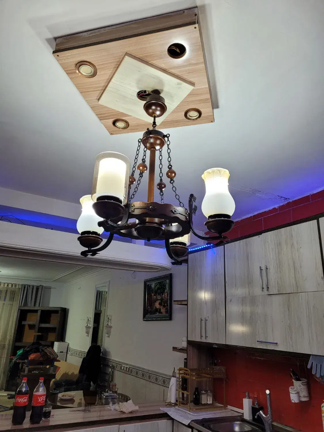 لوستر اتاق خواب لوستر آشپزخانه  لوستر پذیرایی|لوستر و چراغ آویز|شهریار, رزکان|دیوار