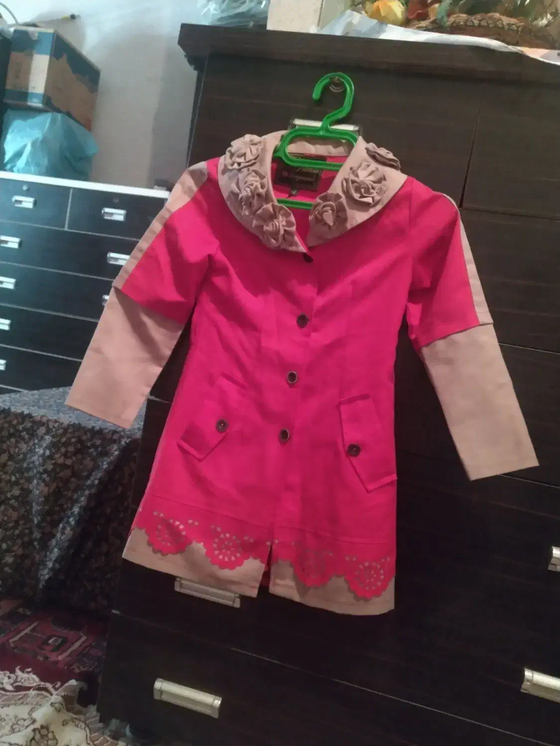 فرم مانتوشلوارصورتی مخصوص دبستان|کفش و لباس بچه|زابل, |دیوار