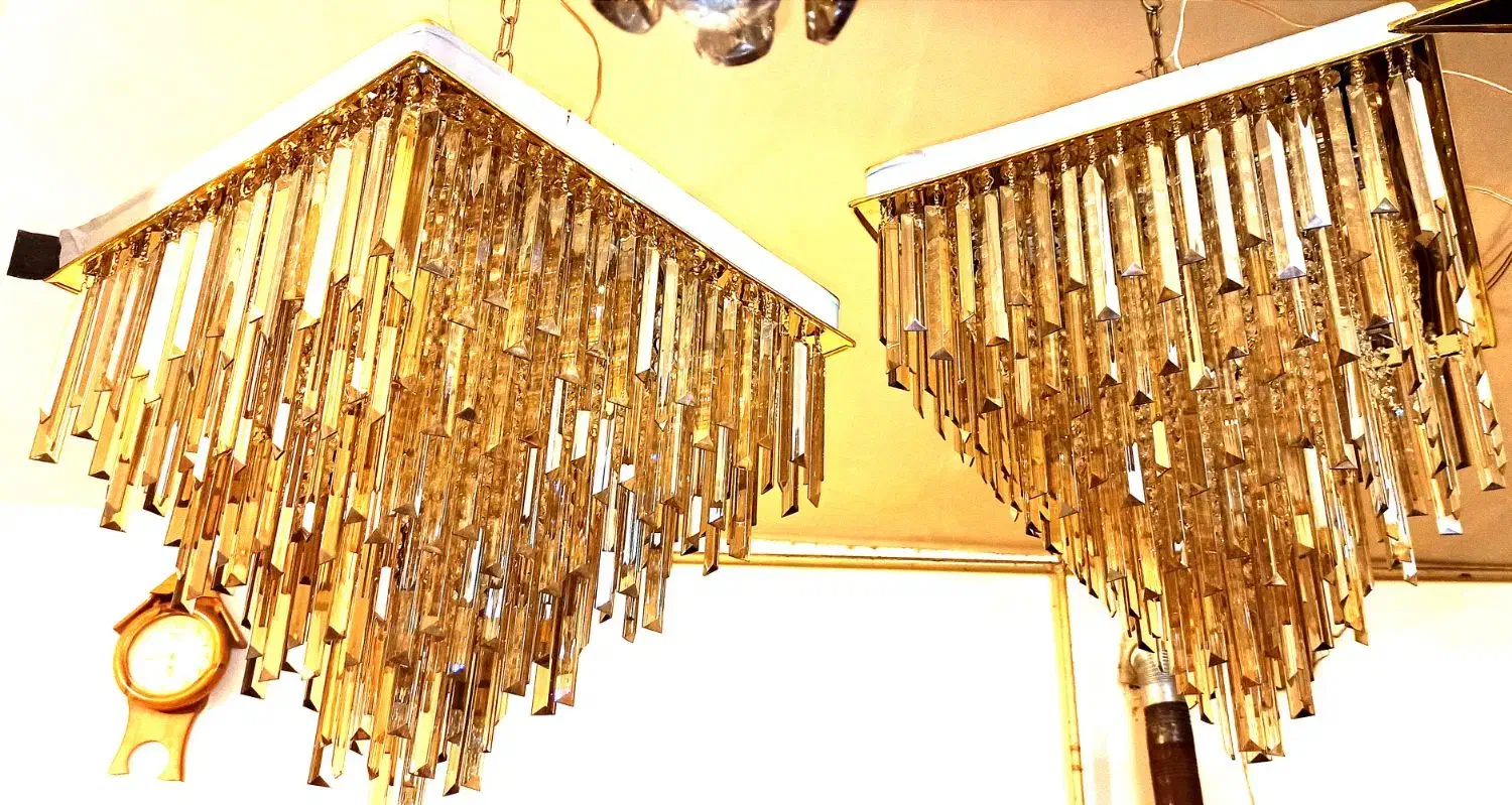 لوستر کریستالی، مدل ،آنجلا ،کد .697|لوستر و چراغ آویز|قم, نیروگاه|دیوار