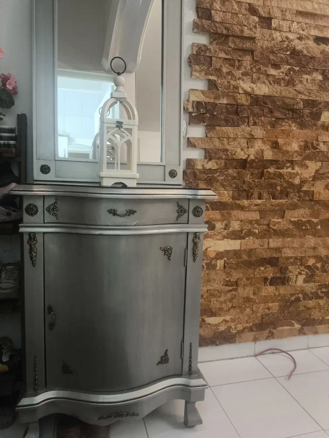 آینه کنسول|بوفه، ویترین، کنسول|تهران, خاک سفید|دیوار