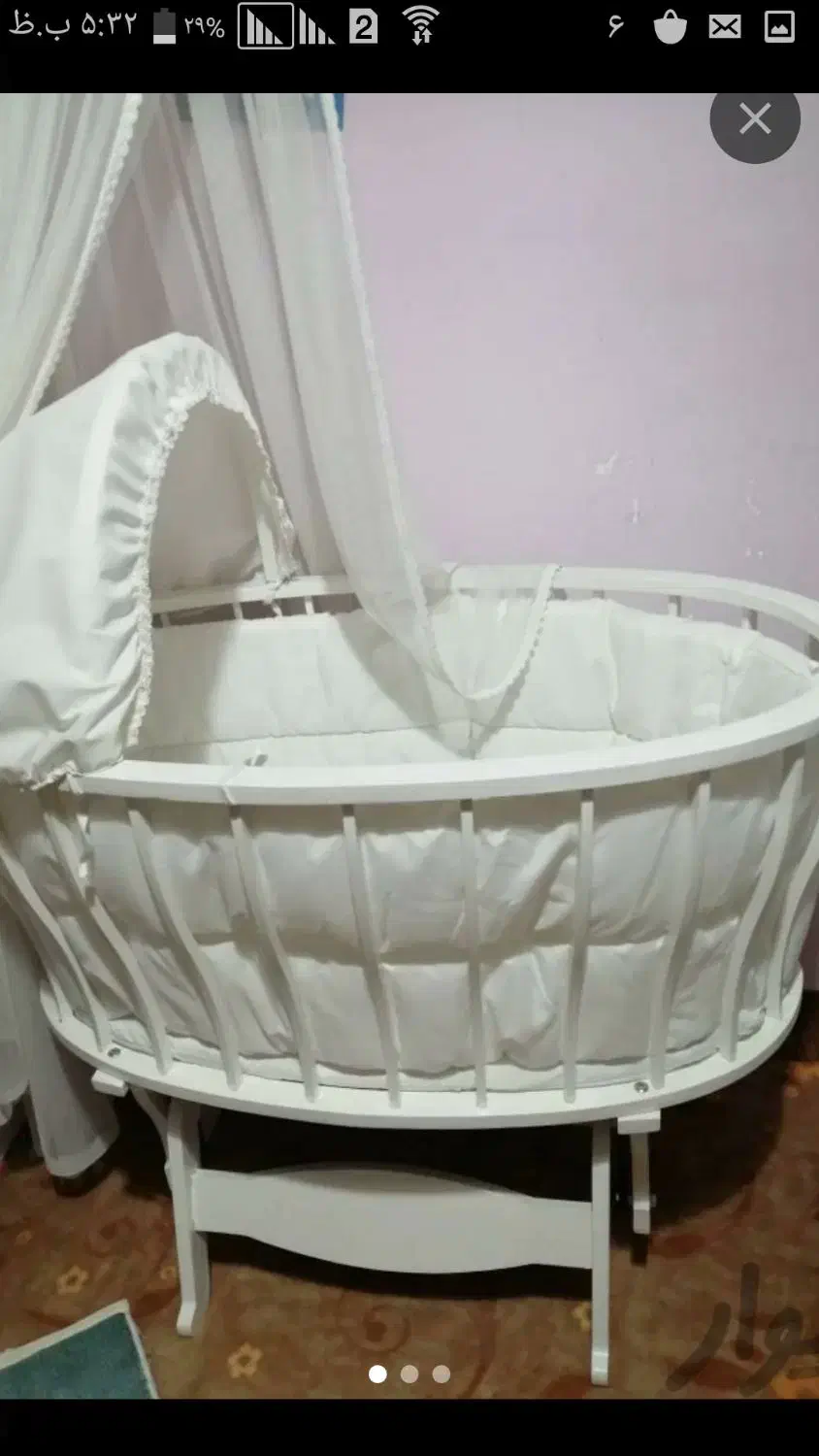 تخت گهواره ای سالم|تخت و صندلی بچه|هشتگرد, فاز ۷ مهستان|دیوار