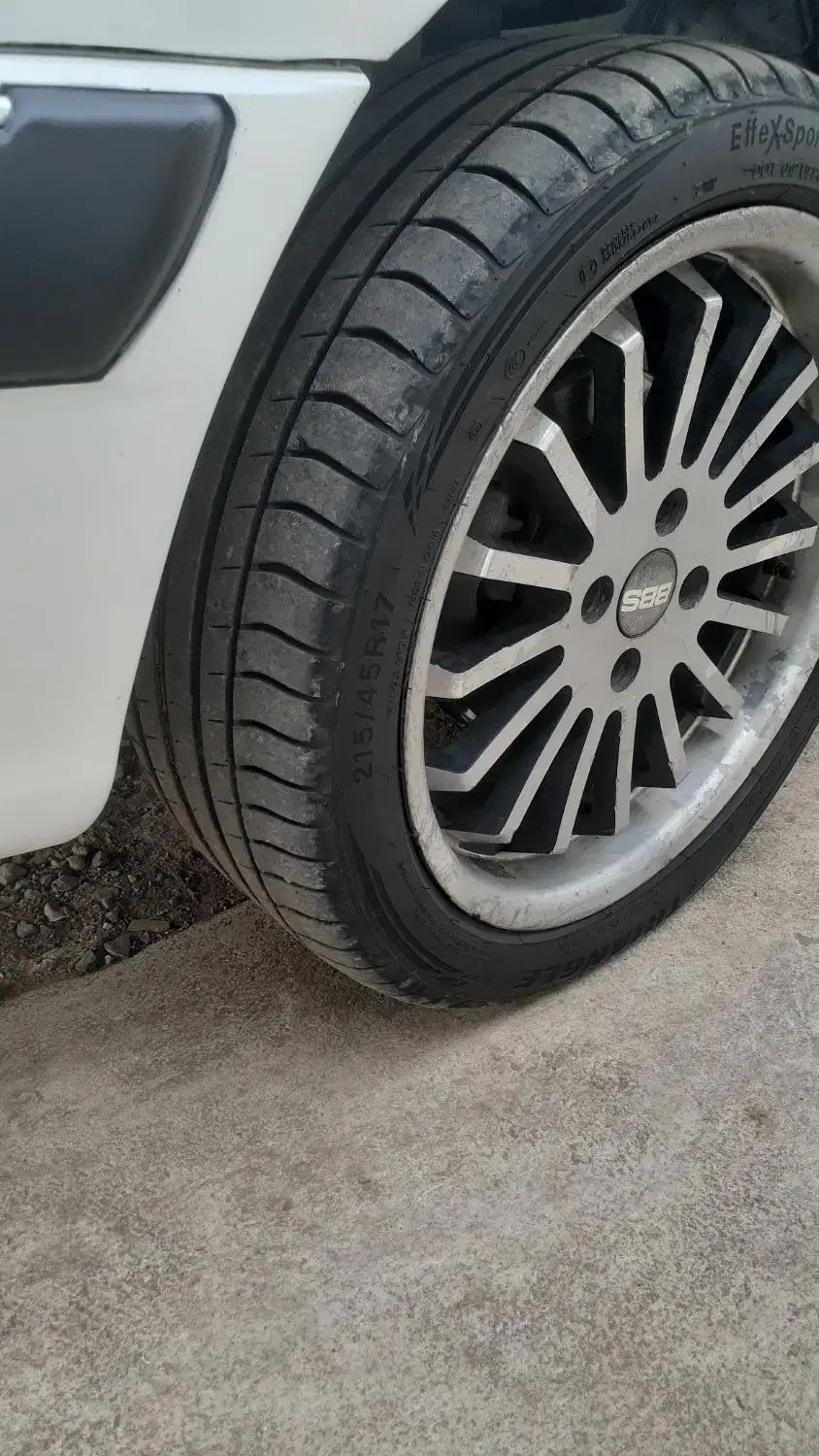 رینگ ۱۷ اسپرت با لاستیک|قطعات یدکی و لوازم جانبی|رشت, خرسندی|دیوار