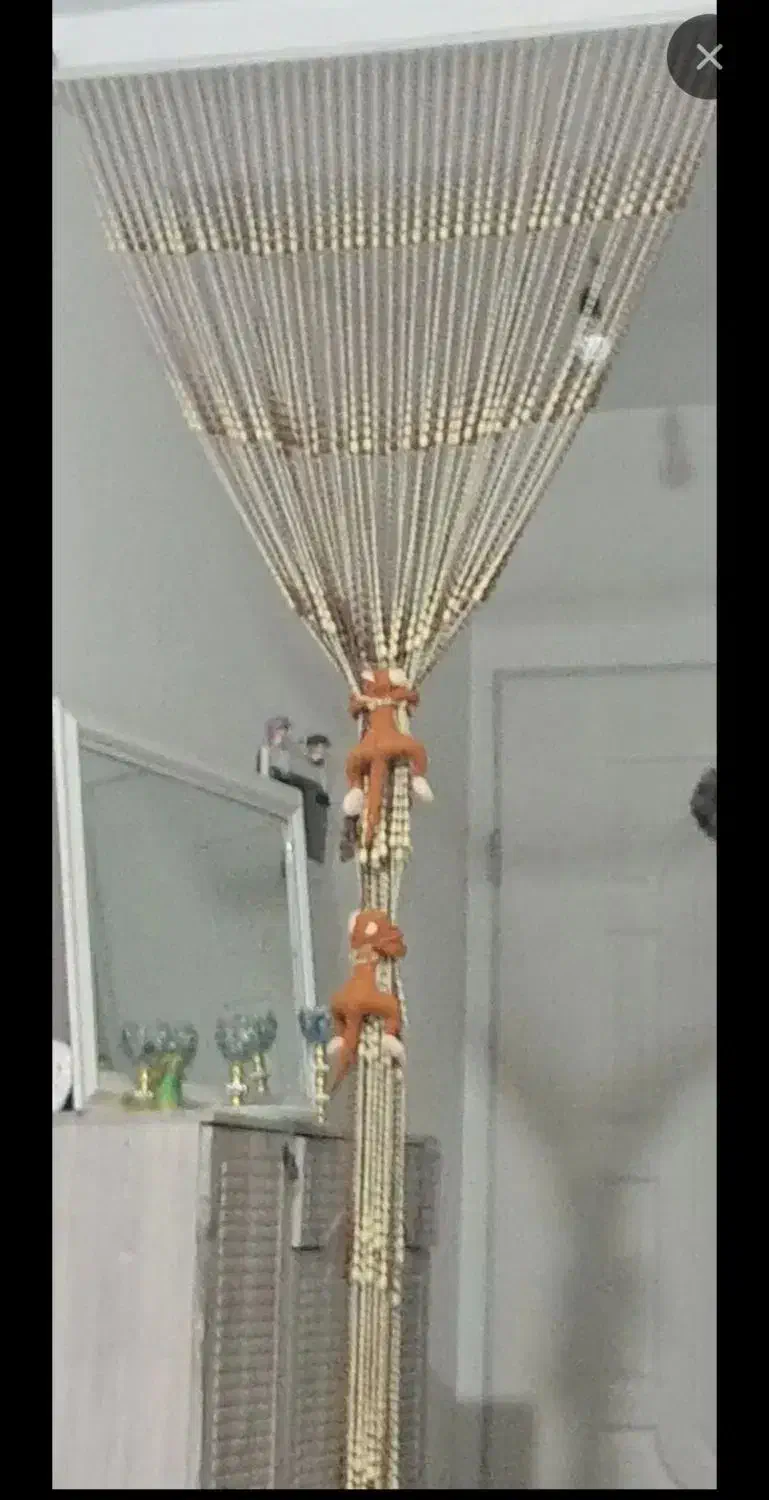 پرده مهره ای ۳ متری|پرده، رانر، رومیزی|قرچک, مجتمع مسکونی طبیعت|دیوار