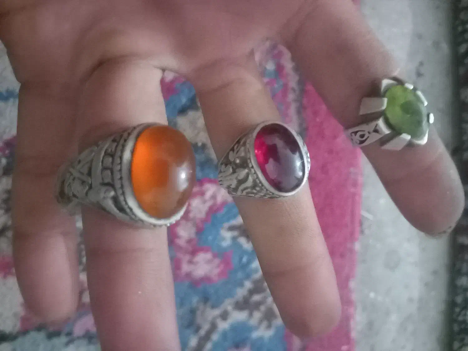 انگشتر نقره قدیمی|جواهرات|بیرجند, |دیوار