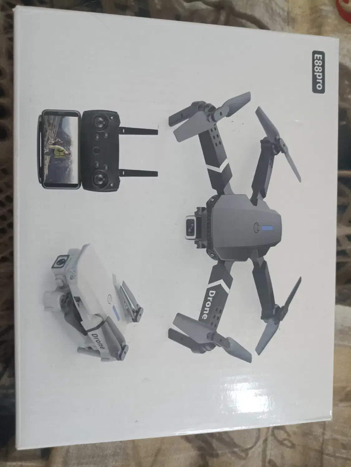 کوادکوپتر E88pro دودوربین|اسباببازی|جم, |دیوار