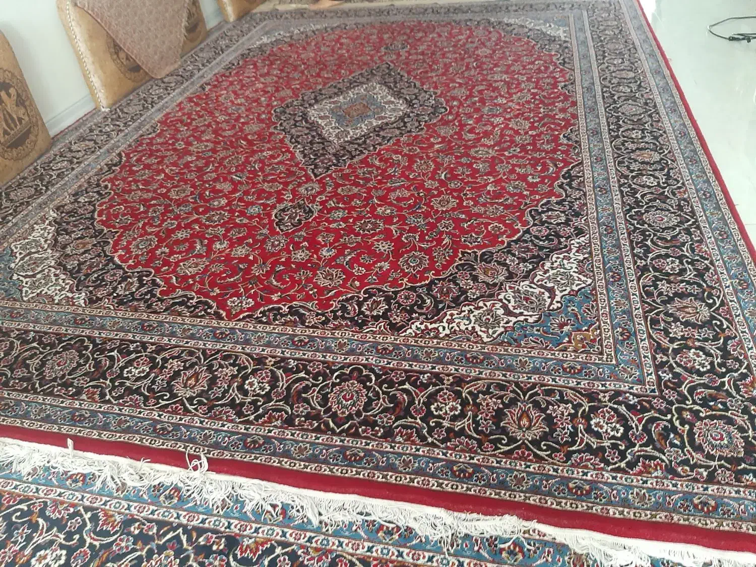 فرش تمام نخ ۱۲ متری|فرش|کرمانشاه, |دیوار