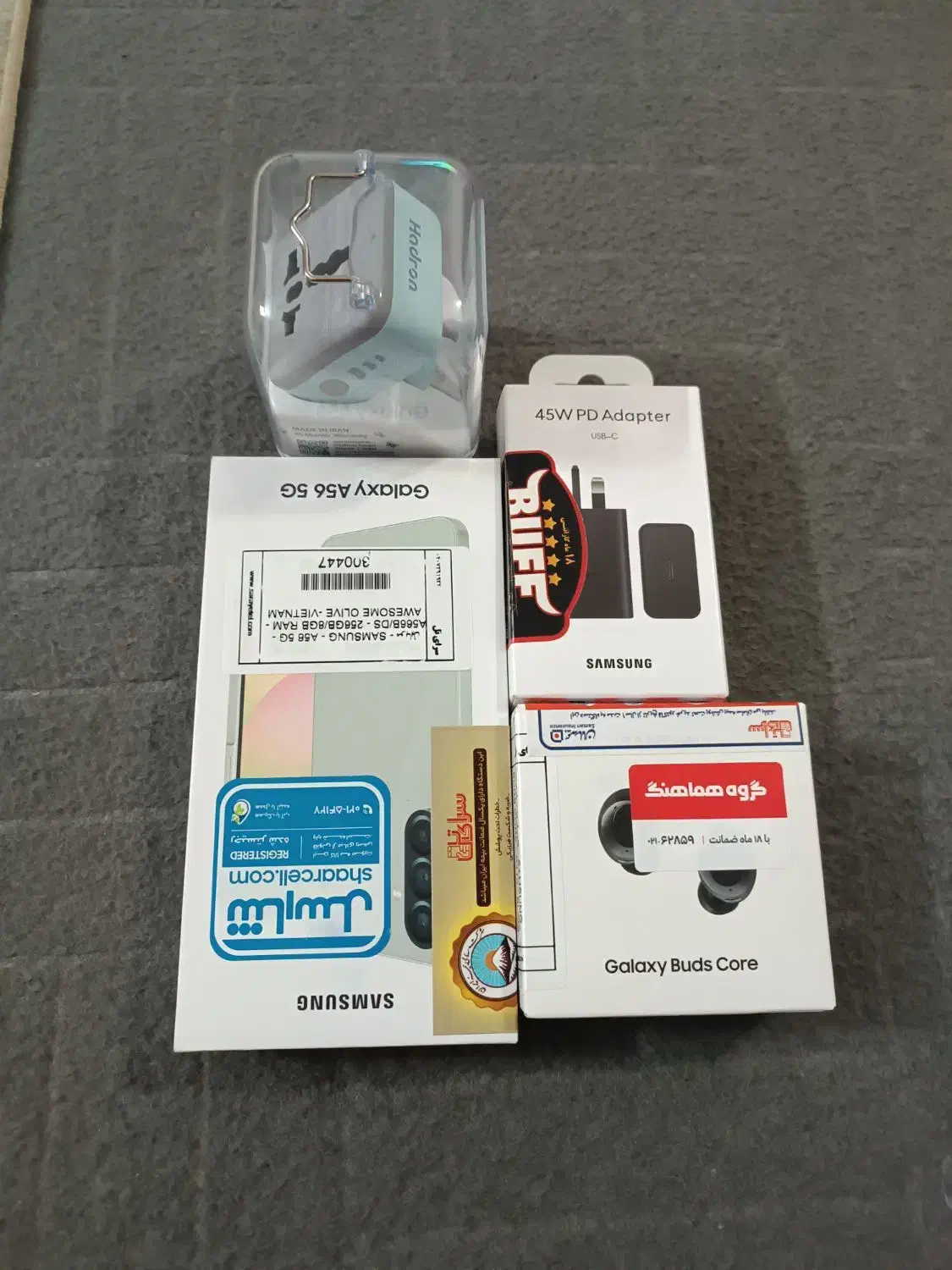 گوشیA56با شارژز اصلی و ایرپاد|موبایل|قم, یخچال قاضی|دیوار