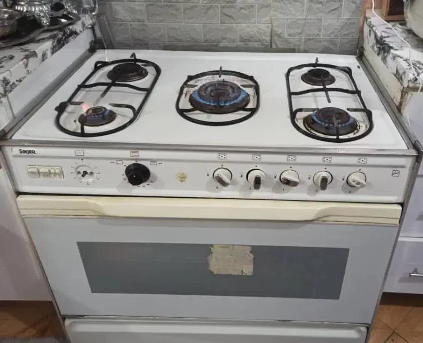 اجاق گاز 5 شعله سینجر فر دار|اجاق گاز و لوازم برقی پخت‌وپز|مشهد, چهارچشمه|دیوار