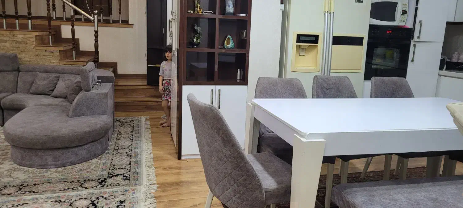 میز نهار خوری هشت نفره به‌همراه  مبل ال(اشانتیون)|مبلمان خانگی و میز عسلی|رشت, دیانتی|دیوار