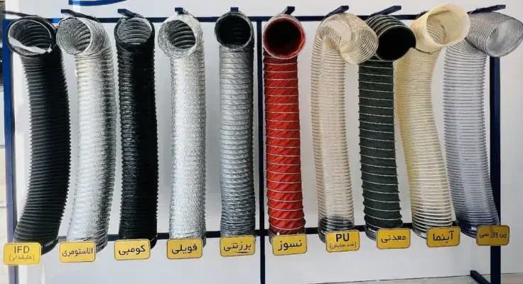 لوله های صنعتی انتقال هوا (مواد) +pvcآنتی باکتریال|مصالح و تجهیزات ساختمان|اشتهارد, |دیوار