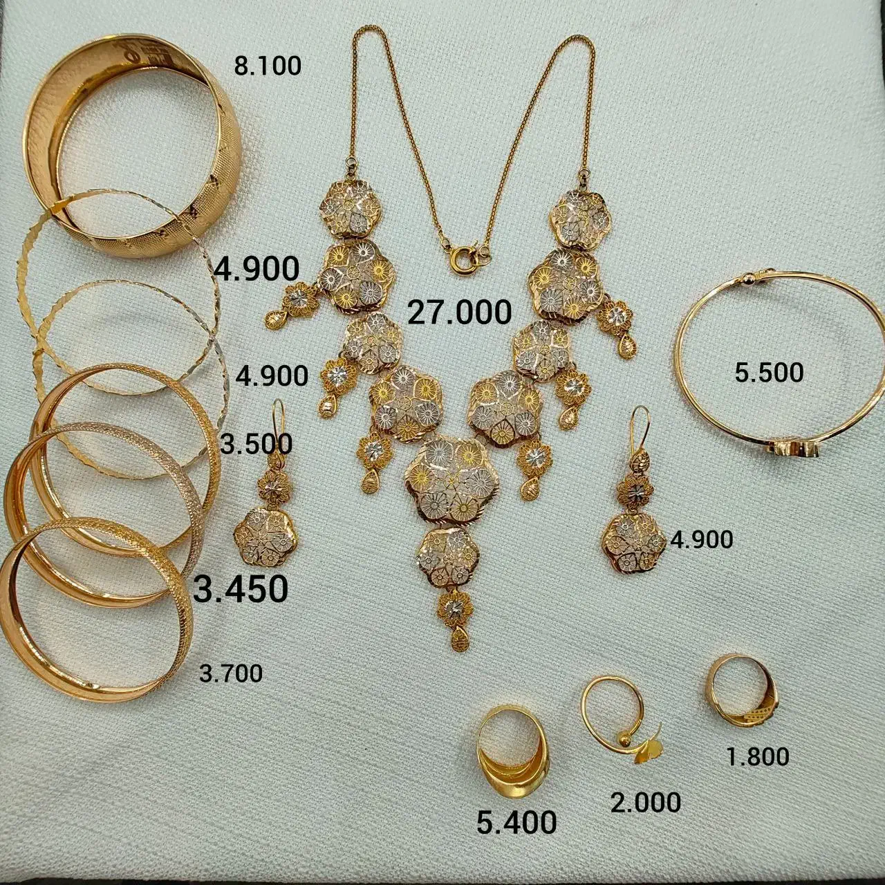 طلا تکپوش گوشواره گردنی البرنادو اقتصادی|جواهرات|مشهد, طلاب|دیوار