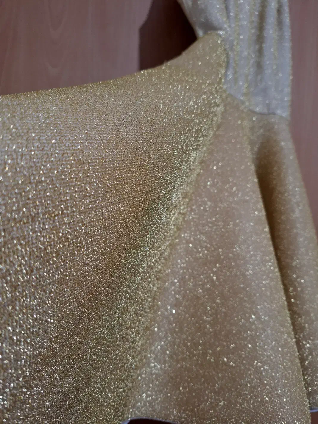 لباس مجلسی کوتاه طلایی اکلیلی نو|لباس|آباده, |دیوار