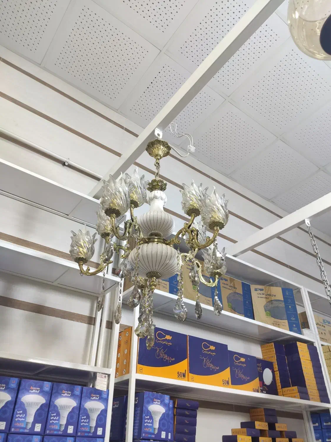 لوستر برنز|لوستر و چراغ آویز|سنندج, |دیوار