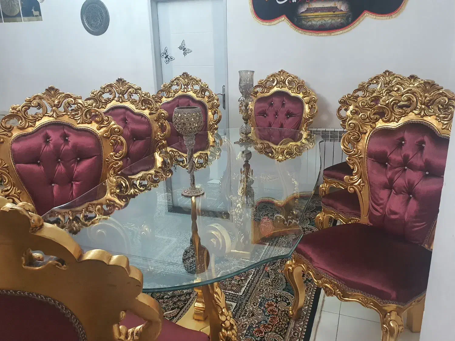 میز و ناهارخوری استیل سلطنتی|میز و صندلی غذاخوری|مراغه, |دیوار