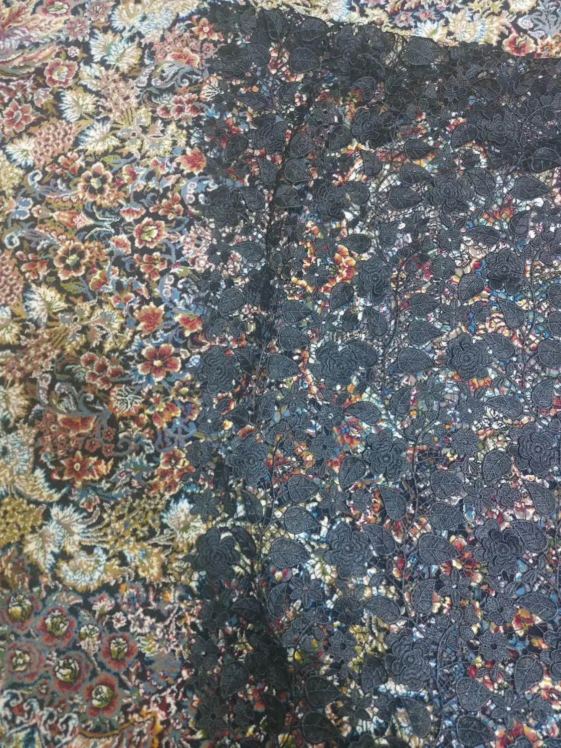 پارچه گیپورمشکی مجلسی|لباس|تهران, اتابک|دیوار