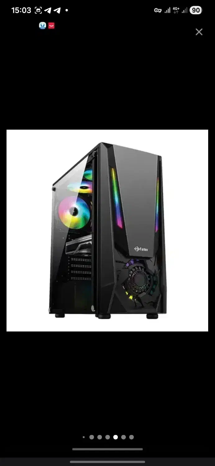 کیس گیمینگ و فن خنند کننده پردازنده|قطعات و لوازم جانبی رایانه|رشت, سعدی (تختی)|دیوار