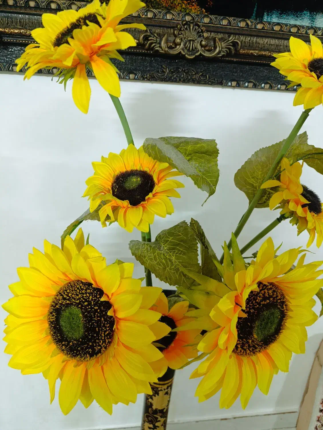 گل افتاب گردان|گل مصنوعی|قم, شاه ابراهیم|دیوار