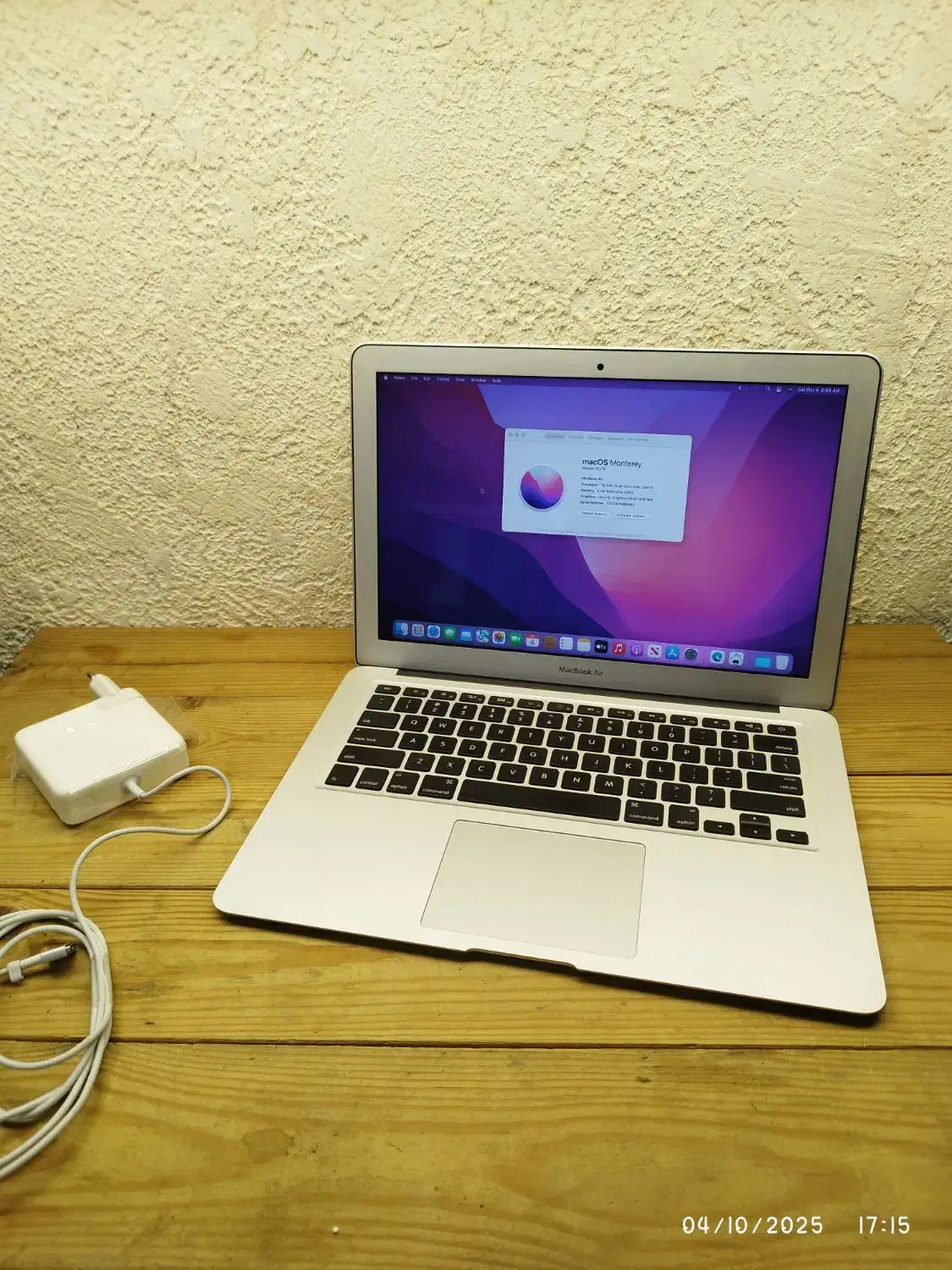 مک بوک MacBook air 2015 a1466 تمیز سلامت مهلت تست|رایانه همراه|تهران, جمهوری|دیوار