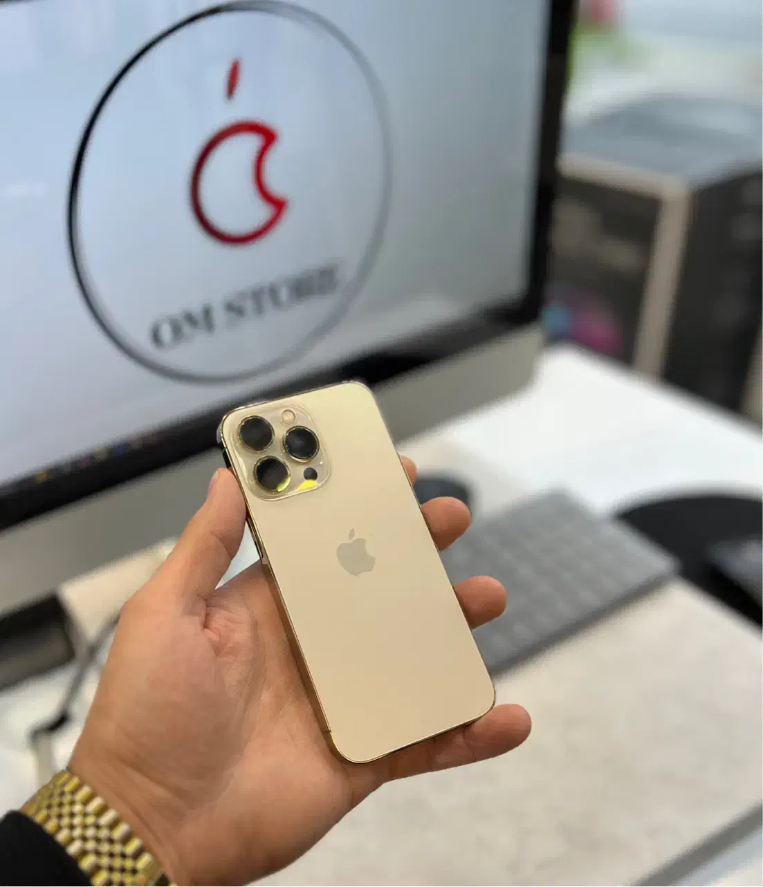 iPhone 13 Pro 256G zaa سری m دوسیم اصلی گلد|موبایل|رشت, دیلمان|دیوار