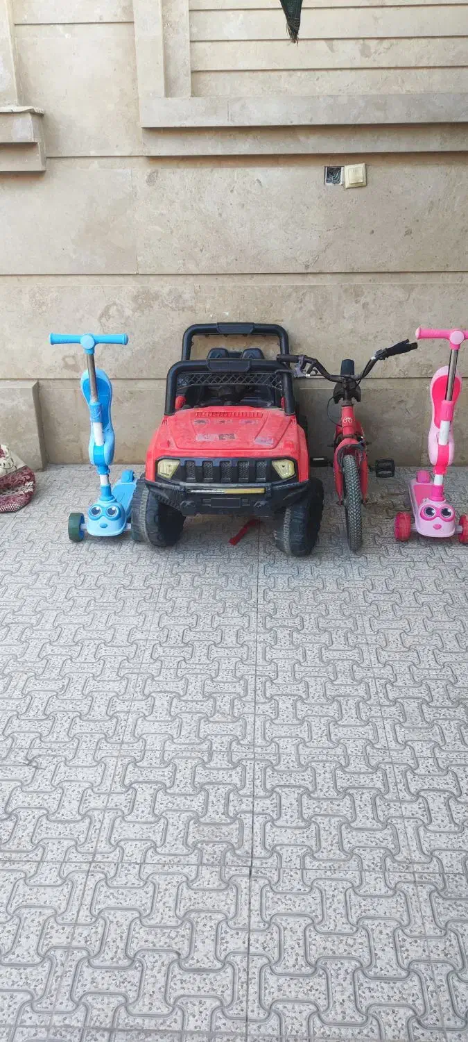 ماشین شارژی دوچرخه اسکوتر|اسباب‌بازی بچه|چابهار, |دیوار