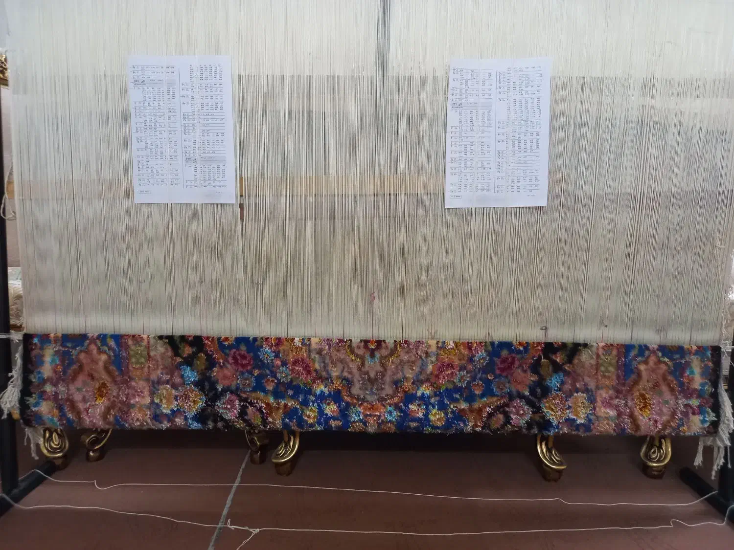 فرش ابریشم دستباف ۳متری سالاری  تبریز|فرش|باقرشهر, |دیوار