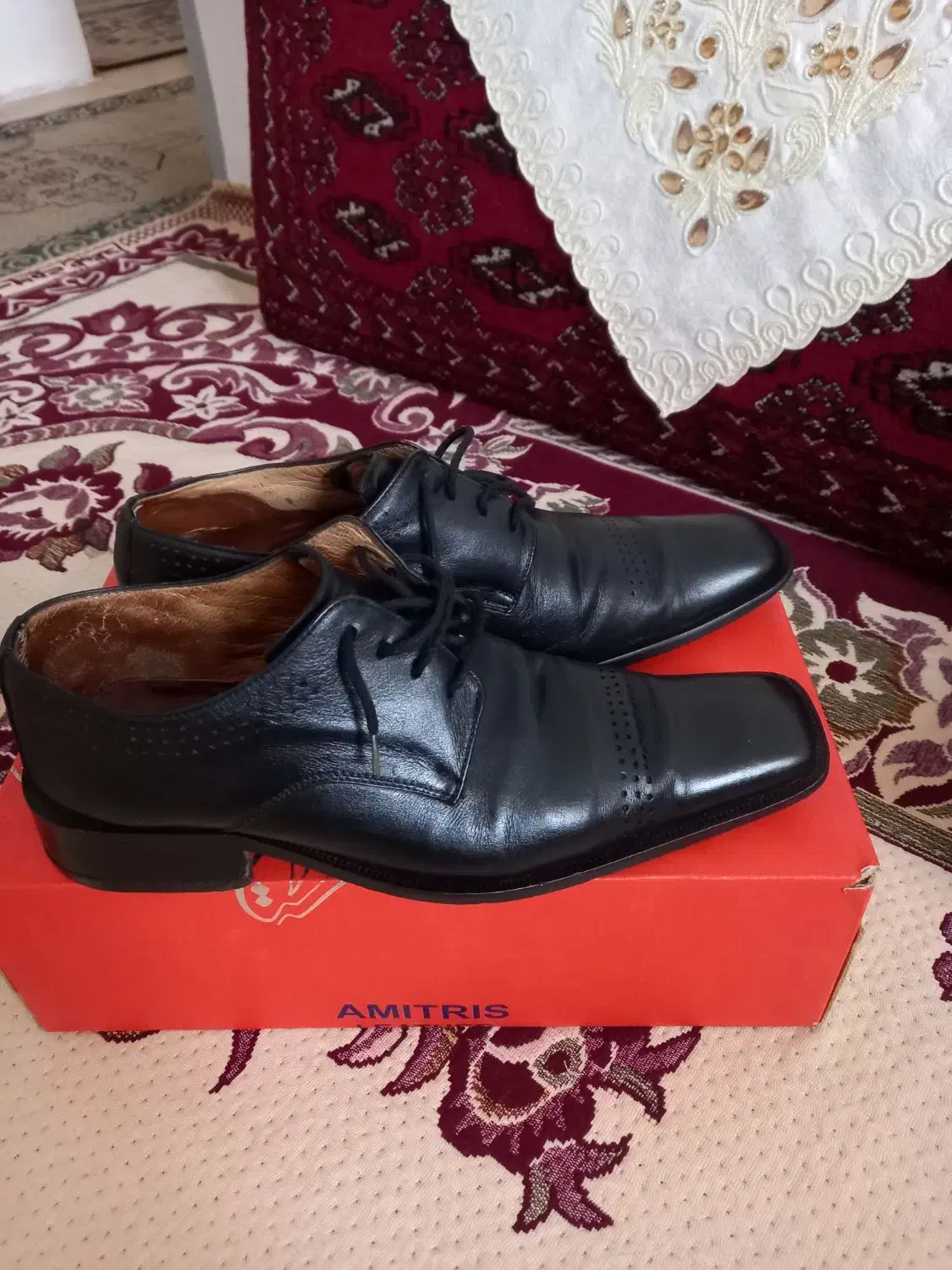 کفش دوهفته چرم اصل یکجفت نوزیک جفت درحدنو|کیف، کفش، کمربند|صفادشت, |دیوار