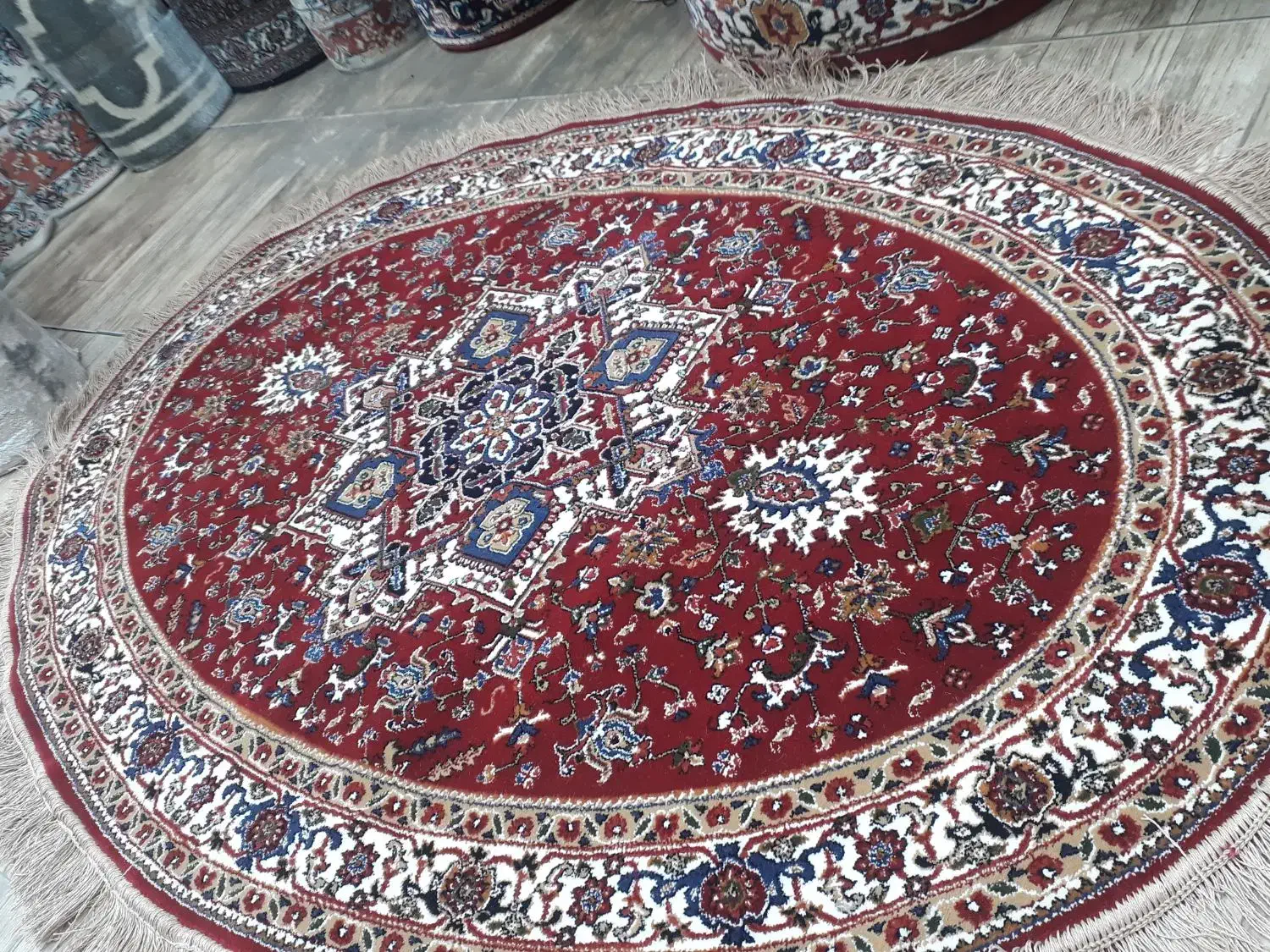 فرش آشپزخانه فرش بیضی فرش هریس ۱/۵۰ متر|فرش|تبریز, |دیوار