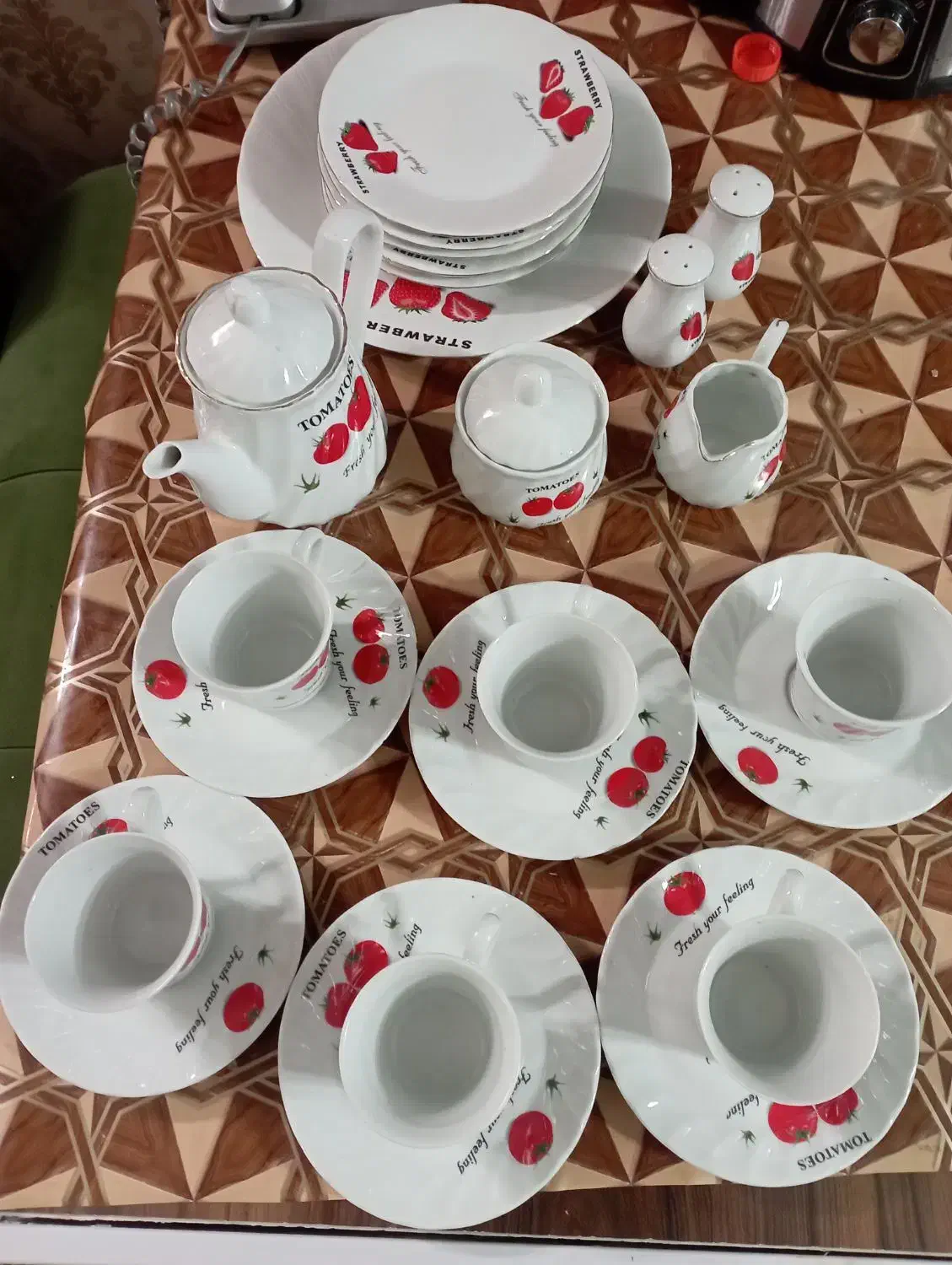 سرویس چای خوری ومیوه خوری و فلاکس چای|ظروف سرو و پذیرایی|شاهینشهر, فیض|دیوار