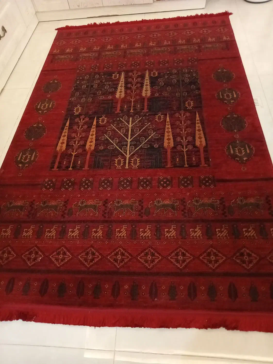 قالی سنتی|فرش|مشهد, کوه سنگی|دیوار