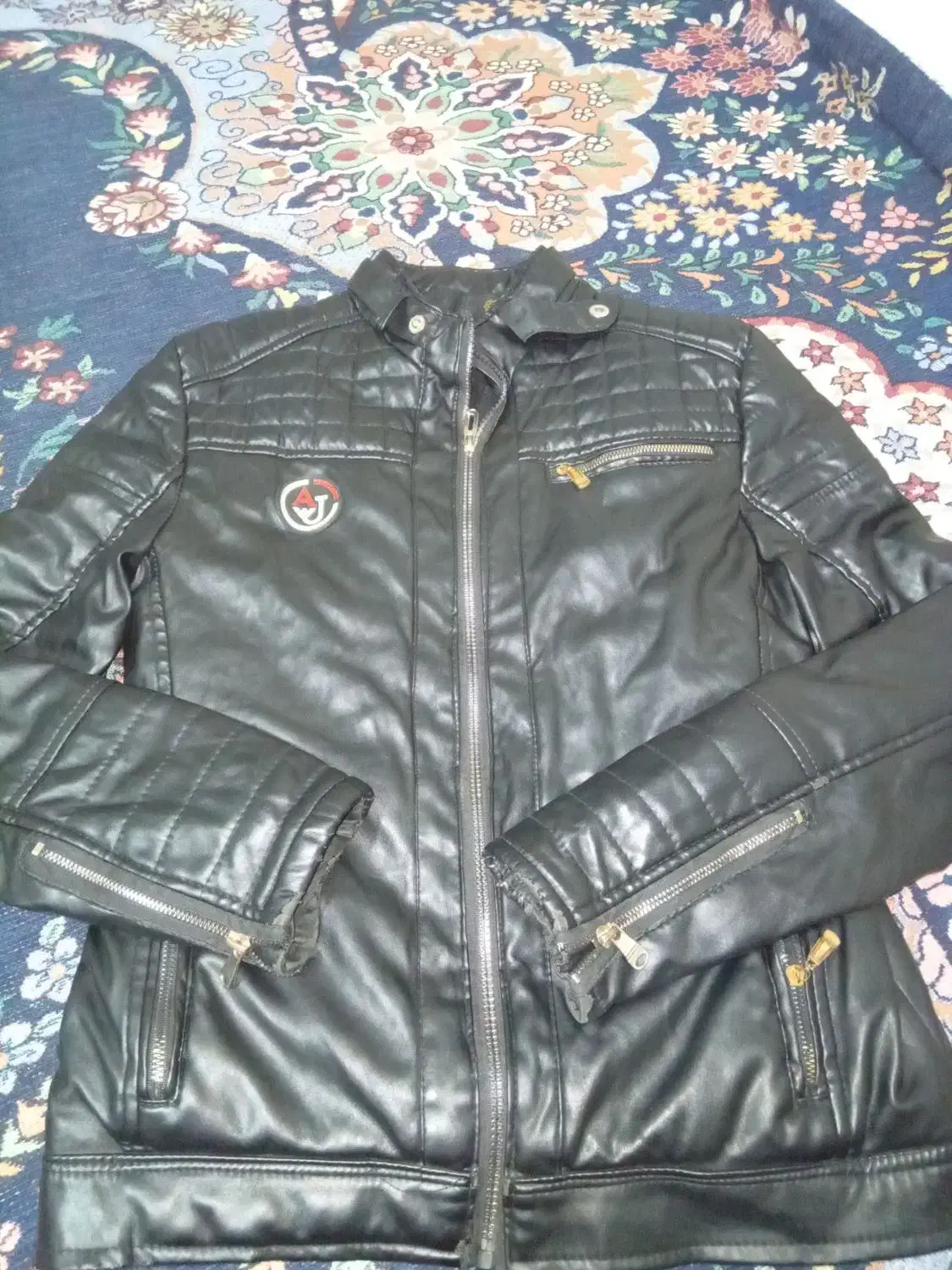 کاپشن چرم سایز 40 لارج|لباس|شاهرود, |دیوار