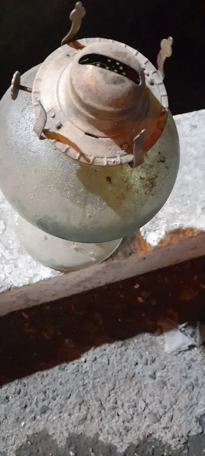 چراغ گردسوز شیشه ای قدیمی|کلکسیون اشیاء عتیقه|تهران, وحیدیه|دیوار