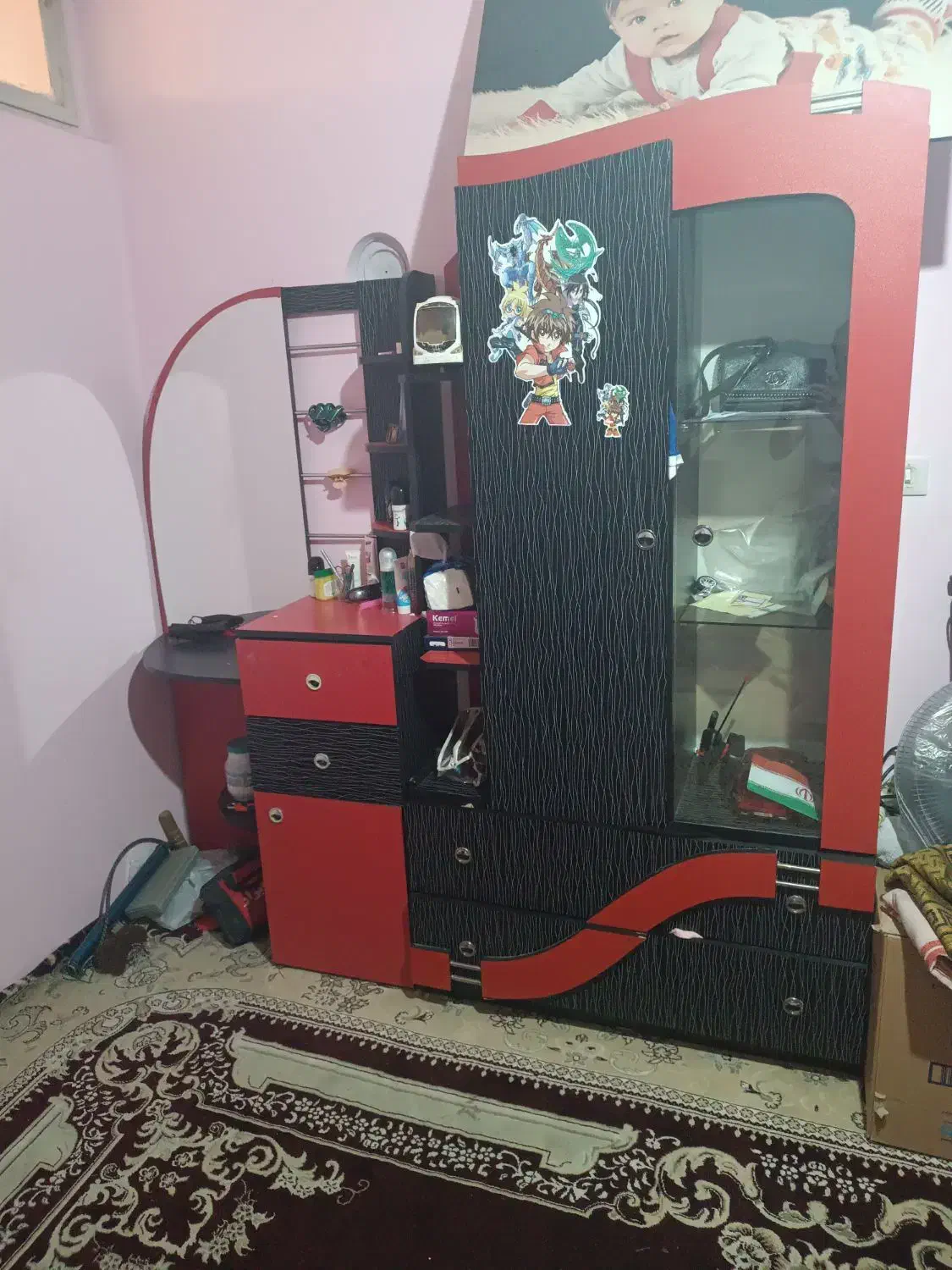 کمد بچه ومیز آینه دار|جاکفشی، کمد، دراور|مشهد, بهمن|دیوار