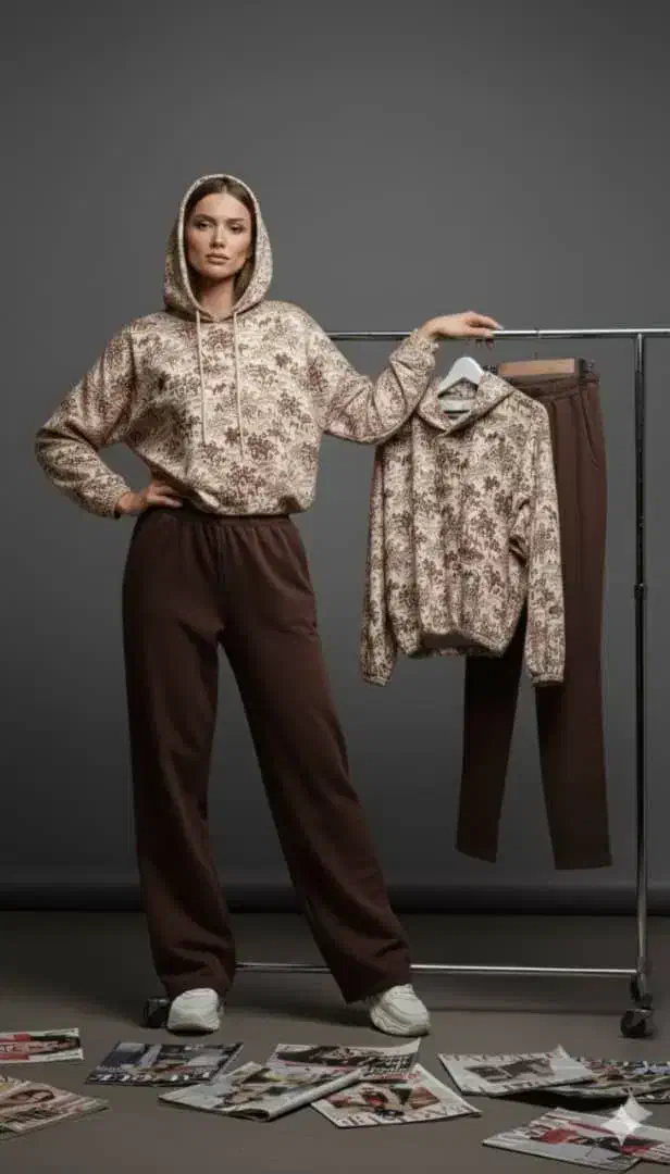 ست هودی شلوار پلنگی|لباس|زاهدان, |دیوار