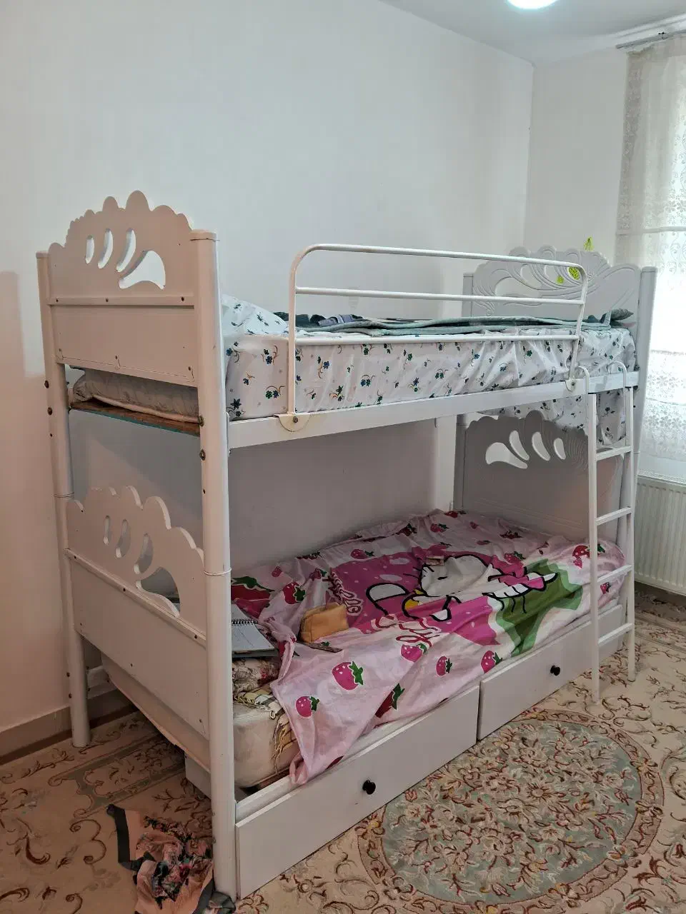 تخت دو نفره فلزی|تخت و سرویس خواب|قم, پردیسان|دیوار