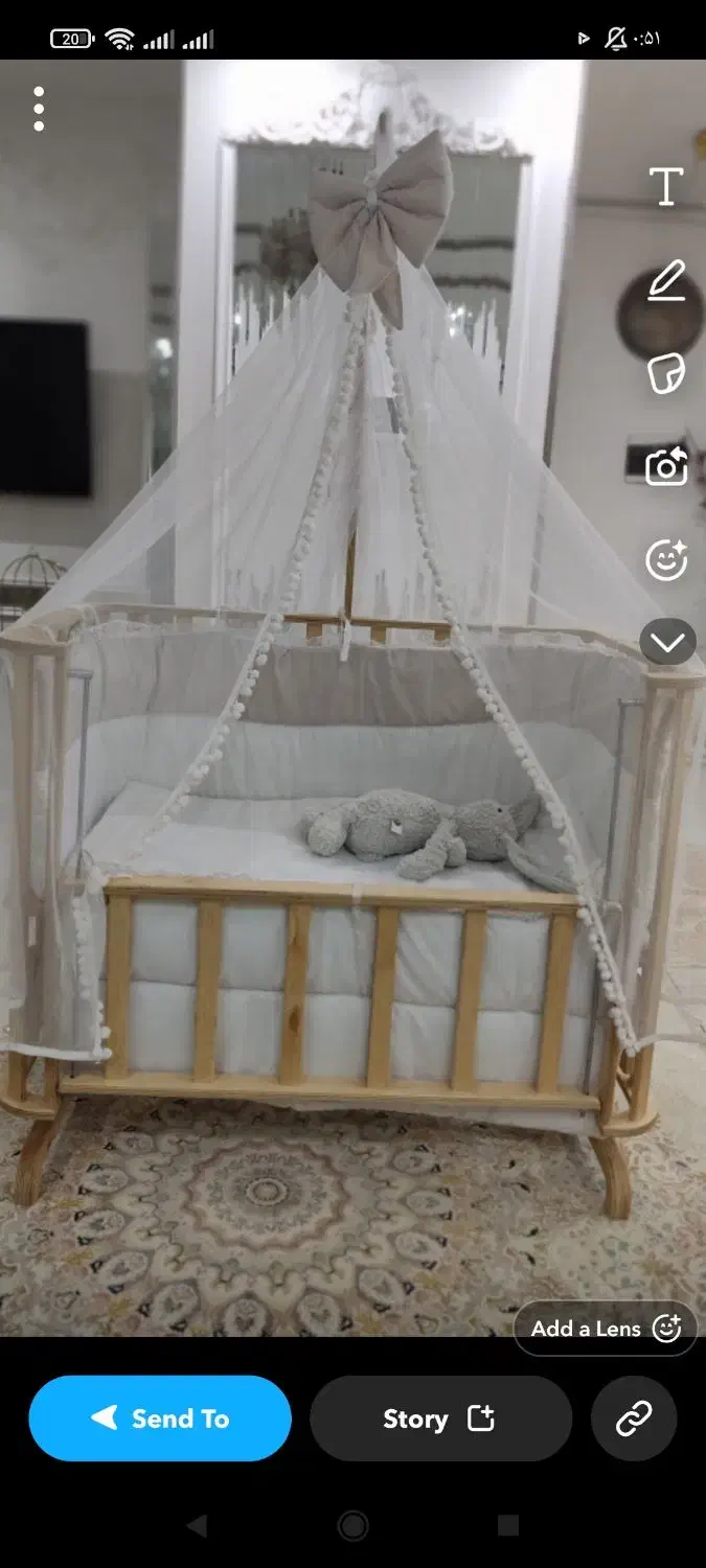 گهواره  نوزاد|تخت و سرویس خواب|قزوین, |دیوار