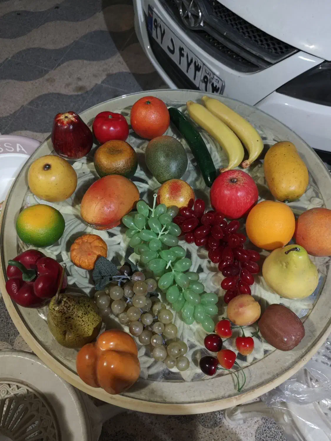 میوه های مصنوعی و سبزیجات خارجی ودکور میوه ای|صنایع دستی و سایر لوازم تزئینی|شیراز, زرهی|دیوار