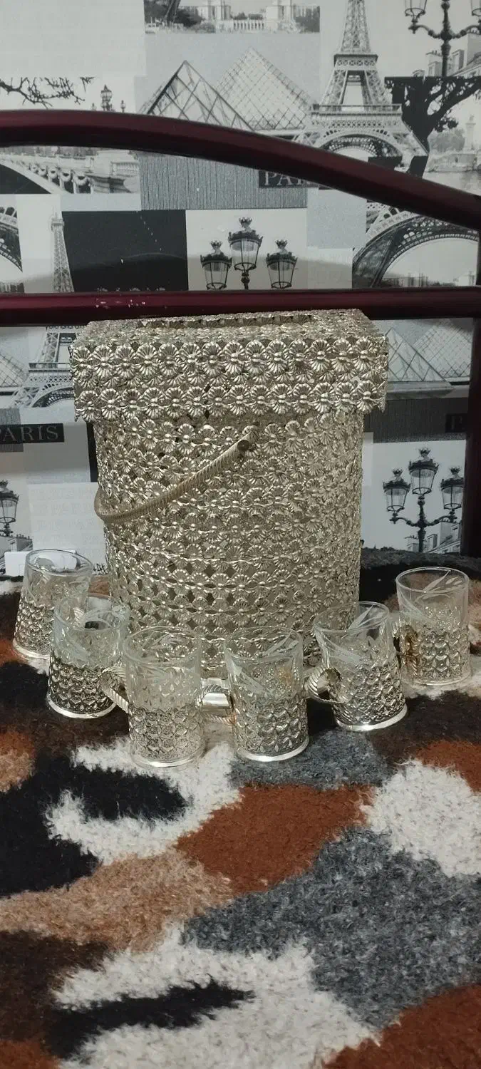 فنجان جا دسمال کاغذی وسطل اشغال|ظروف سرو و پذیرایی|تبریز, |دیوار