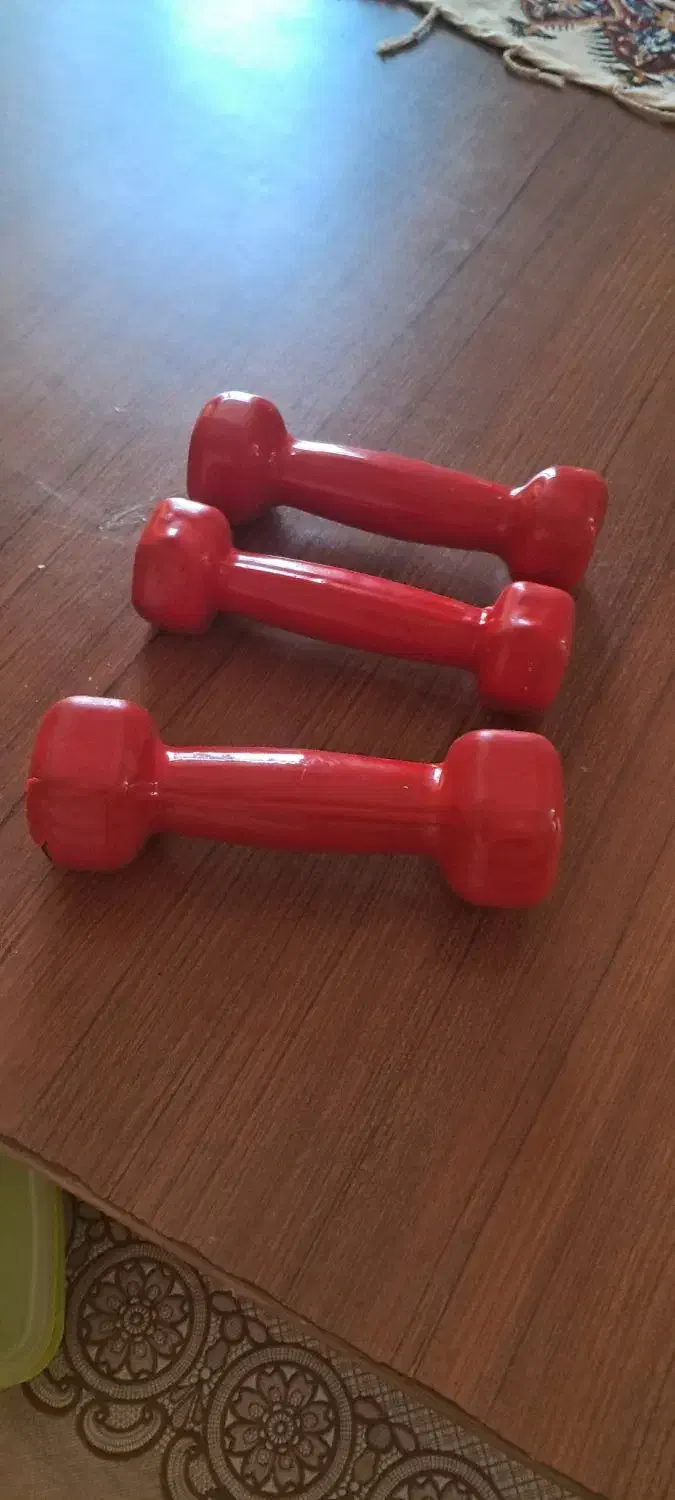 دمبل نیم کیلویی دو عدد .و یک عدد یک کیلویی|تجهیزات ورزشی|بجنورد, |دیوار