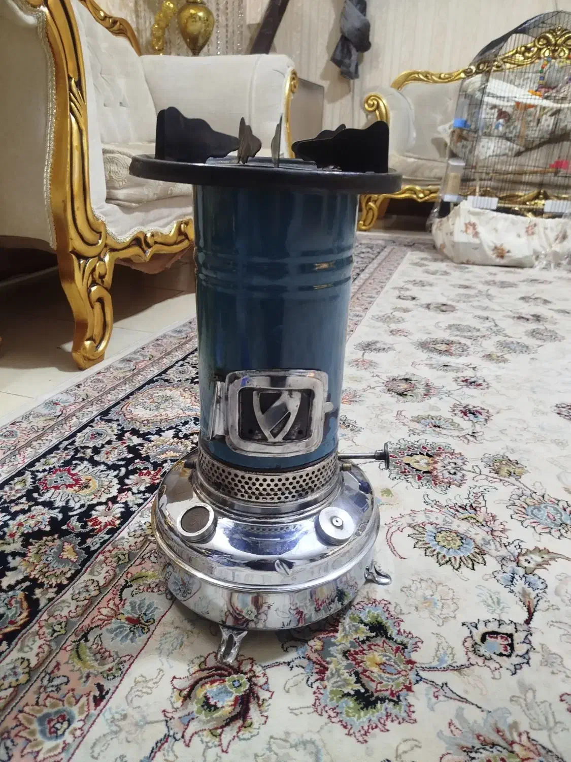 چراغ نفتی والور مخزن برنجی|بخاری، هیتر، شومینه|مشهد, کوی ولیعصر|دیوار