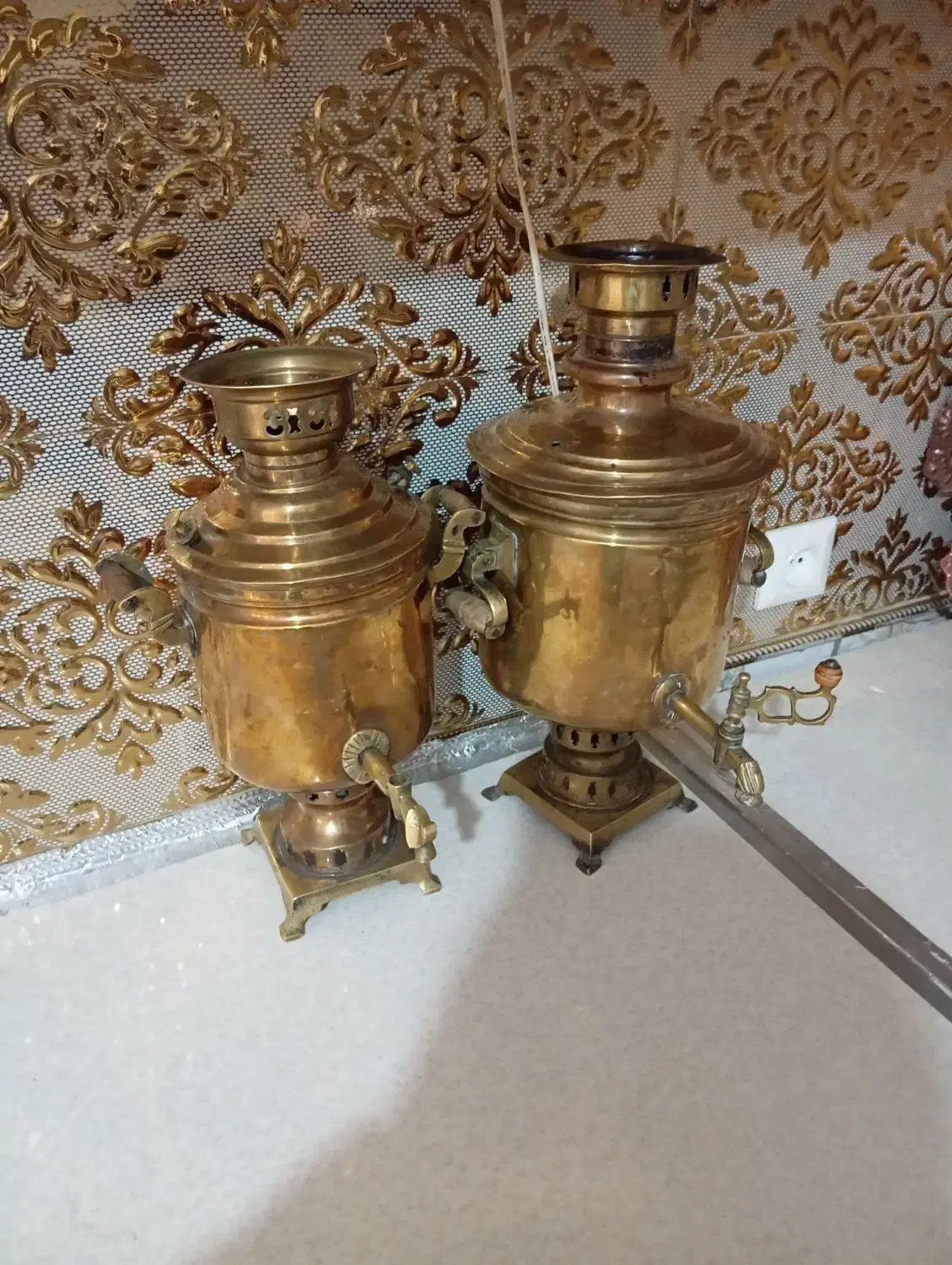 سماور مسی ذغالی خیلی قدیمی فروشی وزن بالاوهیکل خوب|کلکسیون اشیاء عتیقه|تربت‌حیدریه, ترمینال|دیوار