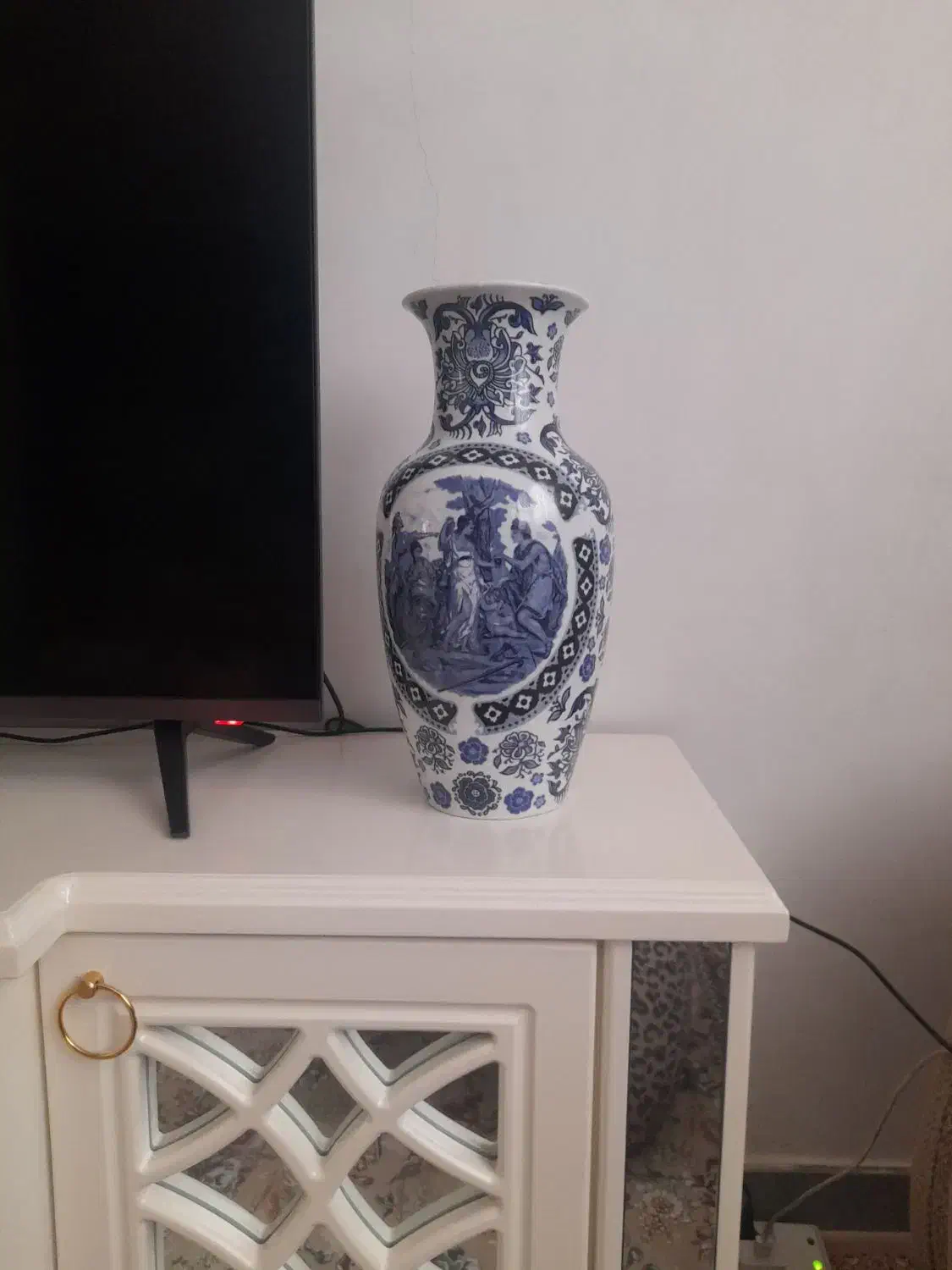 گلدان شیشه قلیان چینی|صنایع دستی و سایر لوازم تزئینی|اردبیل, |دیوار