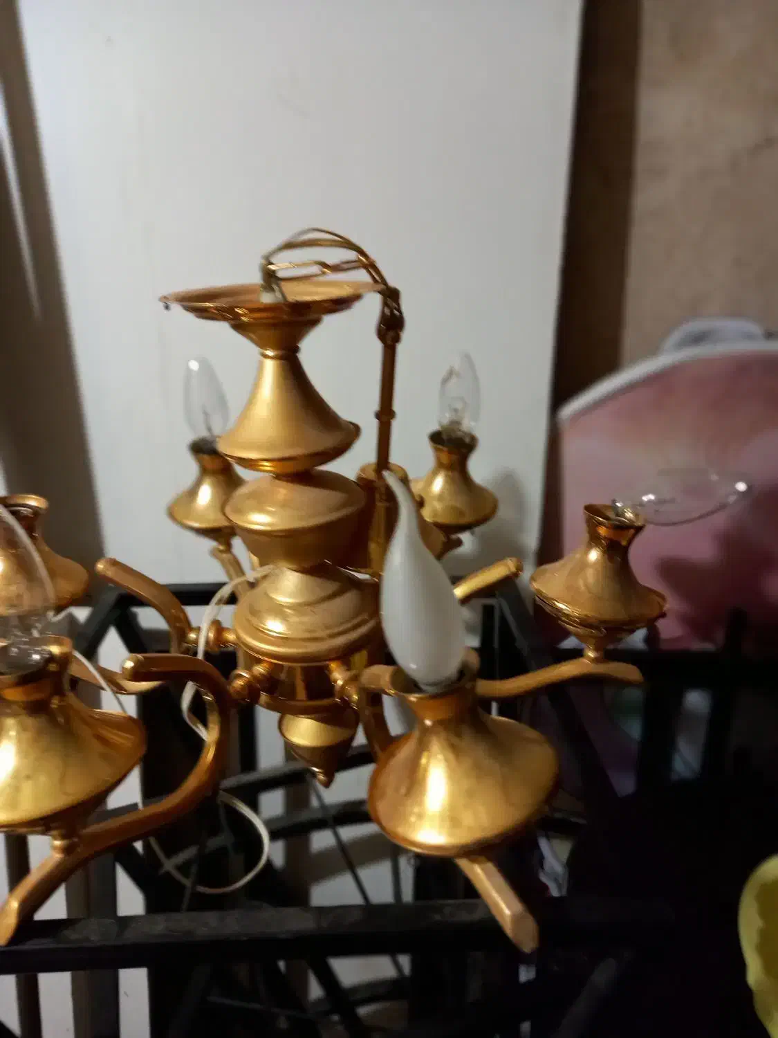 لوستر و پرده|لوستر و چراغ آویز|قم, شهرک امام حسین|دیوار